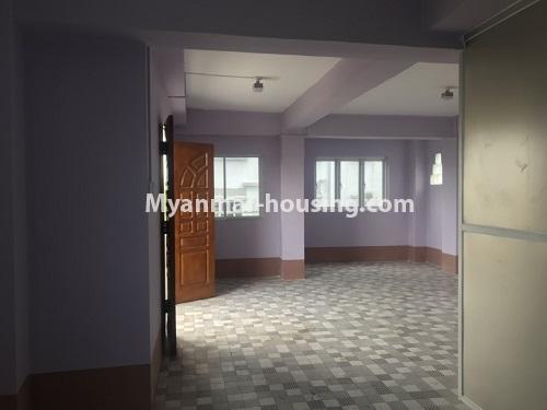 Myanmar real estate - for rent property - No.4900 - 1BHK Fourth Floor Apartment for rent in Hlaing! - living room hall view