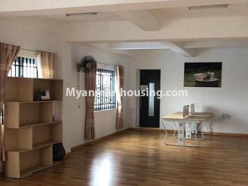 ミャンマー不動産 - 賃貸物件 - No.4901 - Decorated Newly Built Hall Type Condominium Room for rent in South Okkalapa! - another view of living room