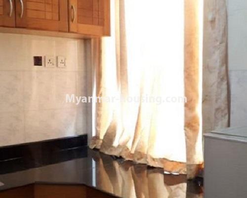 Myanmar real estate - for rent property - No.4909 - Two Bedroom Classic Strand Condominium Room with Half Attic for Rent in Yangon Downtown! - another view of kitchen