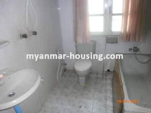 Myanmar real estate - for rent property - No.955 - Very good Landed house! Suitable for Foreigner in FMI City - bath room