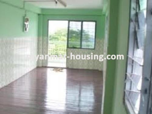 Myanmar real estate - for sale property - No.1235 - Apartment for sale in near downtown! - View of the living room.