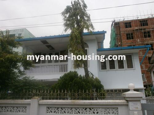 Myanmar real estate - for sale property - No.1299 - A good landed house is ready to live for family living !  - view of the building.