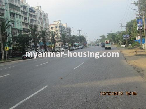 Myanmar real estate - for sale property - No.1320 - Suitable for live apartment !now for sale. - View of the road,
