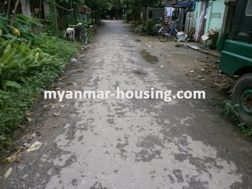 Myanmar real estate - for sale property - No.1434 - Good for living in South Okkalapa Township ! - View of the street.