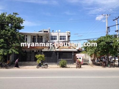 缅甸房地产 - 出售物件 - No.1443 - A good landed house for business in Mandalay City  ! - View of the house.