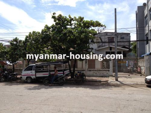 缅甸房地产 - 出售物件 - No.1443 - A good landed house for business in Mandalay City  ! - View of the back side.