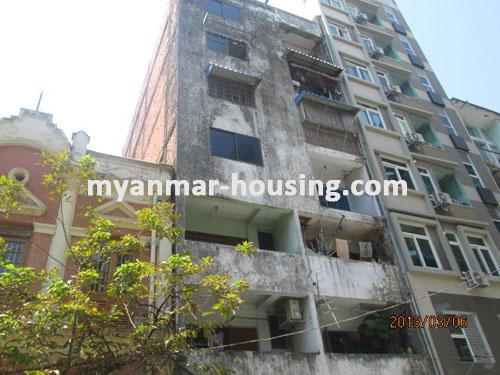 Myanmar real estate - for sale property - No.1769 - An apartment for sale in city center! - View of the building.
