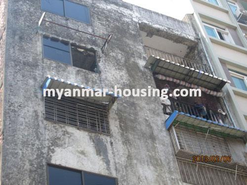 Myanmar real estate - for sale property - No.1769 - An apartment for sale in city center! - Close view of the building.