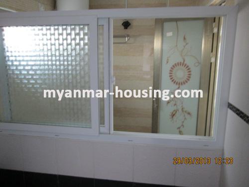 Myanmar real estate - for sale property - No.1794 - Excellent residential condo for sale in downtown area! - View of the washroom.