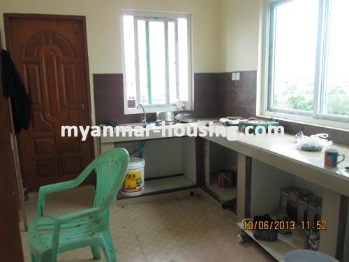 Myanmar real estate - for sale property - No.1886 - Nice  Condo  near   Pyay  Road ! - View of the kitchen  room .