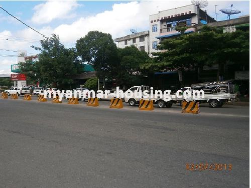 Myanmar real estate - for sale property - No.1961 - New Penthouse  for sale in Tarmway ! - View of the  road .