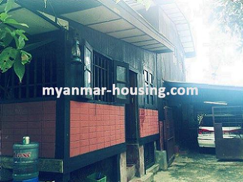 Myanmar real estate - for sale property - No.1967 - A nice landed house for sale in Insein! - Infront view of the house.