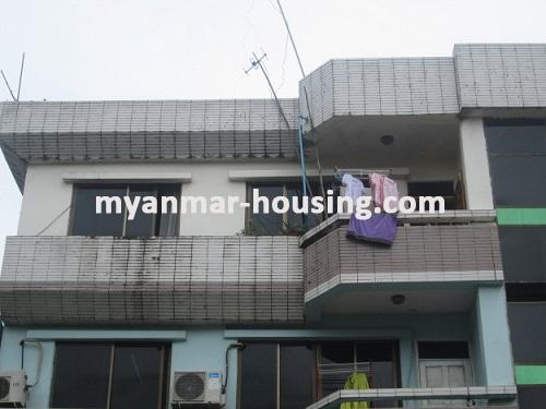 Myanmar real estate - for sale property - No.2033 - Nice location for staying in Kamaryut ! - Infront view of the house.