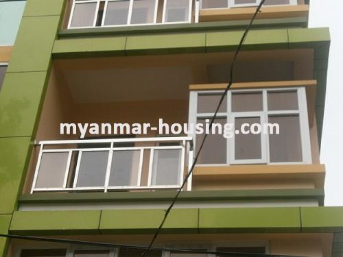 Myanmar real estate - for sale property - No.2037 - Great design  condominium  now for sale ! - view of the outside .