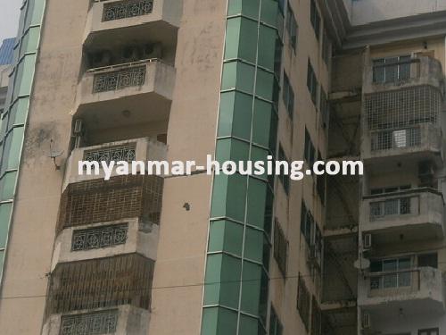 Myanmar real estate - for sale property - No.2052 - Good condominium for sale in Ahlone Tower ! - View of the infront .