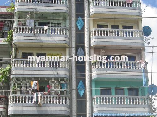 Myanmar real estate - for sale property - No.2119 - Well decorated apartment for sale! - View of the  front.