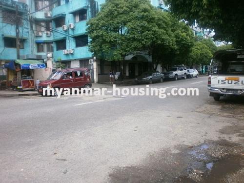 Myanmar real estate - for sale property - No.2127 - Kan Yeik Mon Housing for sale ! - View of the road.