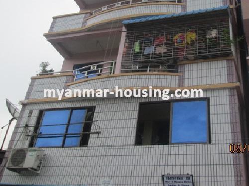 Myanmar real estate - for sale property - No.2129 - Good apartment  for sale in Hlaing ! - View of the outside.
