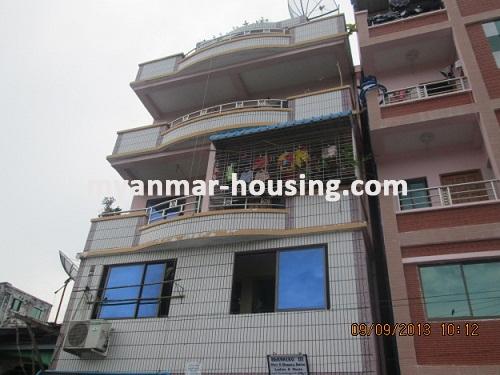 Myanmar real estate - for sale property - No.2129 - Good apartment  for sale in Hlaing ! - view  of the building.