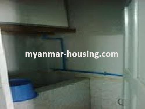 Myanmar real estate - for sale property - No.2130 - Good apartment now for sale in Botahtaung ! - View of the  bath room.