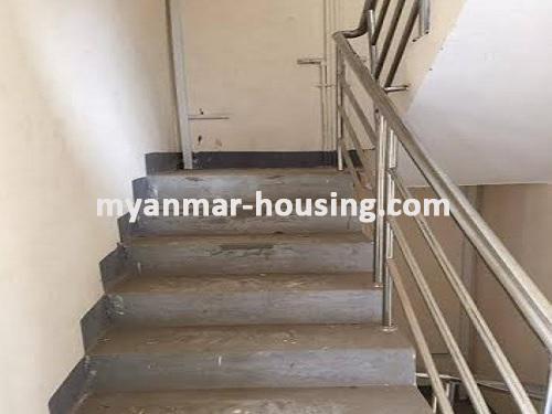 ミャンマー不動産 - 売り物件 - No.2142 - First floor for sale in Myanyangone Township! - stairs view