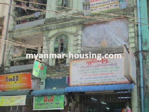 Myanmar real estate - for sale property - No.2161 - Nice location apartmet for sale! - view  of the outside.