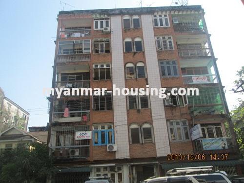 Myanmar real estate - for sale property - No.2267 - Good apartment located near main road for sale! - View of the infront.