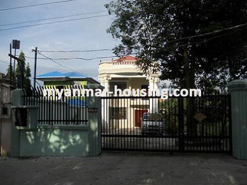 Myanmar real estate - for sale property - No.2273 - Good for living for sale on now near Air Port! - Close view of the building!