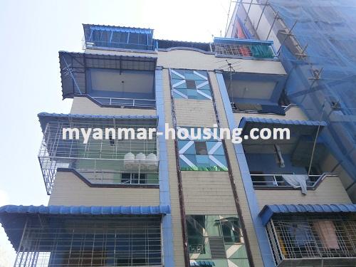 Myanmar real estate - for sale property - No.2298 - Good apartment  for sale in Hlaing ! - View of the building.