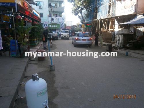 Myanmar real estate - for sale property - No.2323 - Well-known place which is for sale now! - View of the street.