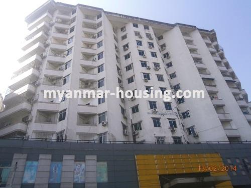 Myanmar real estate - for sale property - No.2425 - Condo near hledan junction in Kamaryut! - Close view of the building.