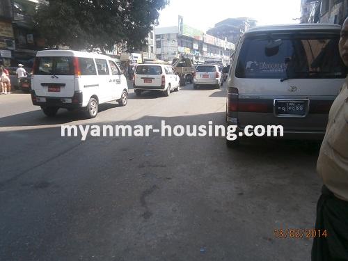 Myanmar real estate - for sale property - No.2425 - Condo near hledan junction in Kamaryut! - View of the road.