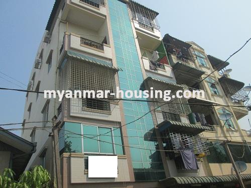 Myanmar real estate - for sale property - No.2500 - Good business location apartment for sale! - View of the building.