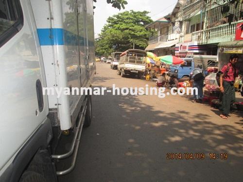 Myanmar real estate - for sale property - No.2538 - Located close to school and many shop this apartment so residential for families! - View of the Street.
