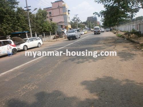 Myanmar real estate - for sale property - No.2541 - Excellent apartment for sale in Sanchaung! - View of the Street.