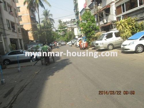 Myanmar real estate - for sale property - No.2547 - Spacious room now for sale ! - View of the Street.