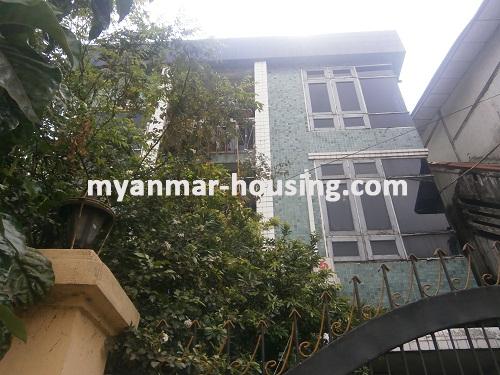 Myanmar real estate - for sale property - No.2559 - An apartment near main road for sale in Hlaing! - View of the building.
