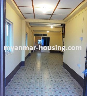 Myanmar real estate - for sale property - No.2564 - An apartment for sale in Sanchaung Township. - View of the living room