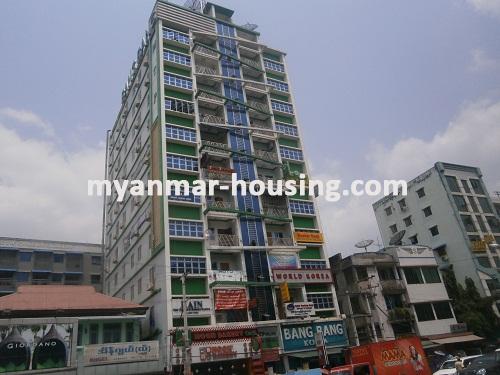 Myanmar real estate - for sale property - No.2576 - Best area in Yangon for sale! - View of the building.