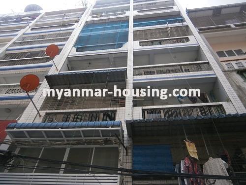 Myanmar real estate - for sale property - No.2585 - Ground floor and first floor for sale in Botahtaung. - View of the building.