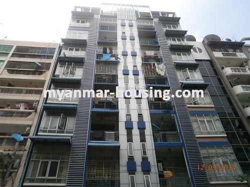 Myanmar real estate - for sale property - No.2591 - Condo for sale available! - Front view of the building.
