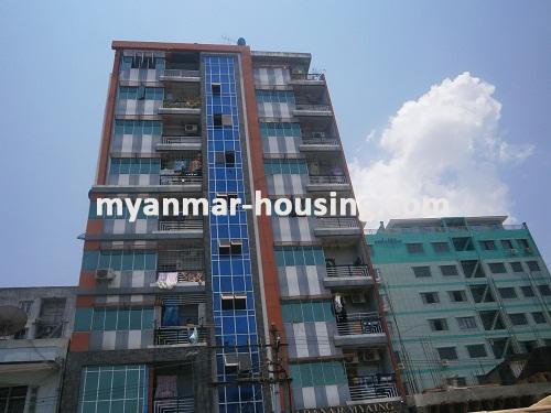 Myanmar real estate - for sale property - No.2594 - Safe area for sale in Botahtaung! - Close view of the building.