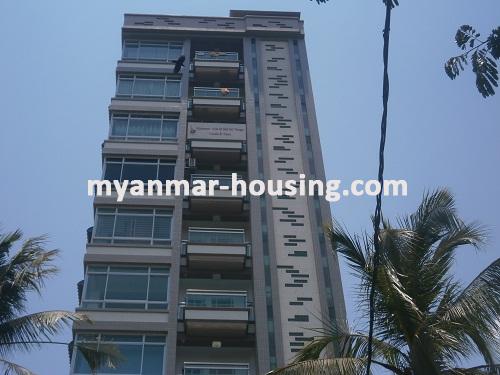Myanmar real estate - for sale property - No.2595 - Good for sale in downtown! - Close view of the building.