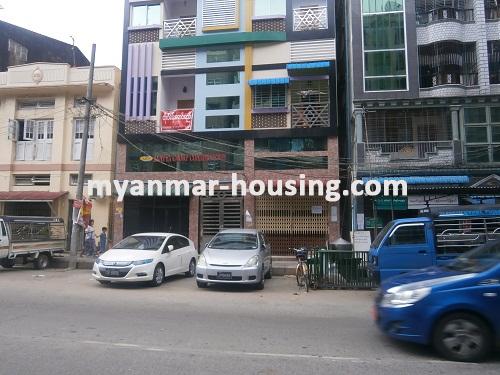Myanmar real estate - for sale property - No.2608 - Condo for sale in Pazundaung! - View of the road.
