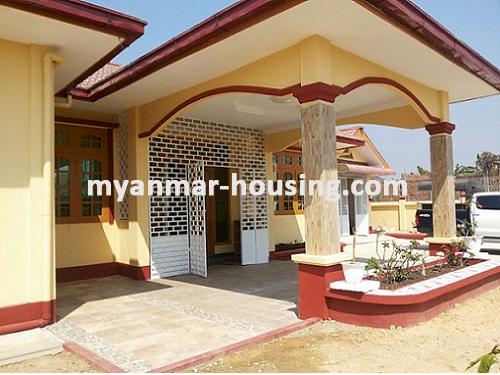 ミャンマー不動産 - 売り物件 - No.2621 - A Luxury house with well decorated in Nay Pyi Daw! - Close view of the house.