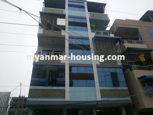 Myanmar real estate - for sale property - No.2622 - Apartment for sale in calm and quiet area! - Close view of the building.
