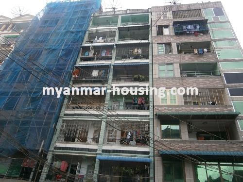 Myanmar real estate - for sale property - No.2639 - Nice apartment for sale in Ahlone! - Close view of the building.