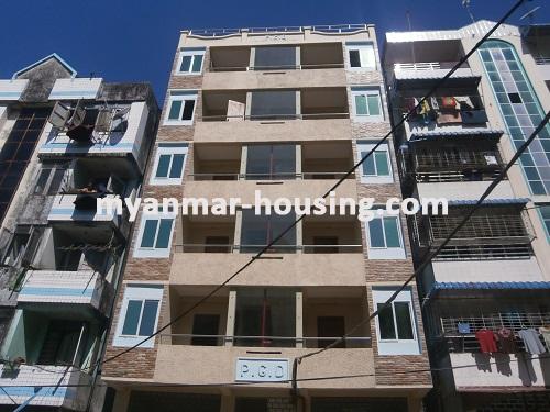 Myanmar real estate - for sale property - No.2647 - Ground floor now for sale in Tarmway . - Front view of the building.