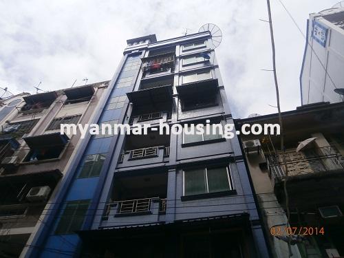 缅甸房地产 - 出售物件 - No.2659 - Nice apartment for sale in china town area! - Front view of the building.