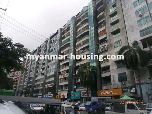 Myanmar real estate - for sale property - No.2660 - There is one of the condos available in china town area! - Front view of the building.